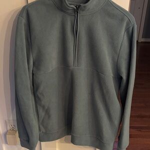 Gap Half-Zip Fleece Pullover – Size Medium – Soft Sage Green